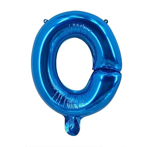 Luftballon Folienballon 16inch Geburtstagsdeko Ballon Buchstaben Deko zum Geburtstag (16 inch Blau O) von Generic