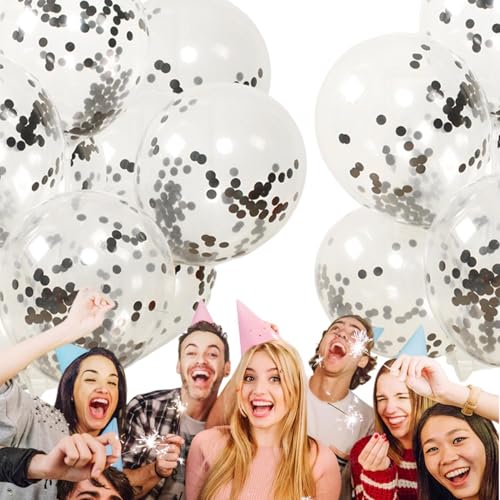 Luftballons mit goldenem Papier, goldene Konfetti-Luftballons - 100 Stück Latex-Konfetti-Luftballons Partyballon,Mehrfarbige Pailletten-Ballon-Partydekoration mit goldenem Papier für Hochzeit und Baby Luftballons mit goldenem Papier, goldene Konfetti-Luftballons - 100 Stück Latex-Konfetti-Luftballons Partyballon,Mehrfarbige Pailletten-Ballon-Partydekoration mit goldenem Papier für Hochzeit und Baby von Generic