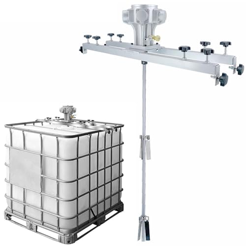 Luftrührwerk für IBC-Tank, 1 Tonne/1000 l, 1 PS, pneumatischer Farbmischer, Farbrührmaschine, klappbarer Propeller, für Tintenlöser Luftrührwerk für IBC-Tank, 1 Tonne/1000 l, 1 PS, pneumatischer Farbmischer, Farbrührmaschine, klappbarer Propeller, für Tintenlöser von Generic