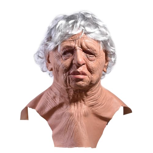 Lustige und atmungsaktive Halloween-Kopfbedeckung für Senioren mit 100 % natürlichem Latex von Generic