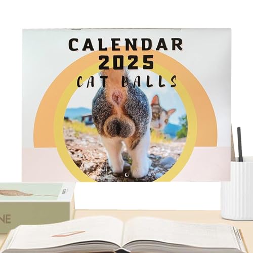 Lustiger Katzen-Wandkalender – Gag-Kalender 2025 | lustiger Katzenkatzen-Loch-Kalender 12 Monate, Monatskalender zum Aufhängen aus dickem Papier für Katzenliebhaber die Familie Lustiger Katzen-Wandkalender – Gag-Kalender 2025 | lustiger Katzenkatzen-Loch-Kalender 12 Monate, Monatskalender zum Aufhängen aus dickem Papier für Katzenliebhaber die Familie von Generic