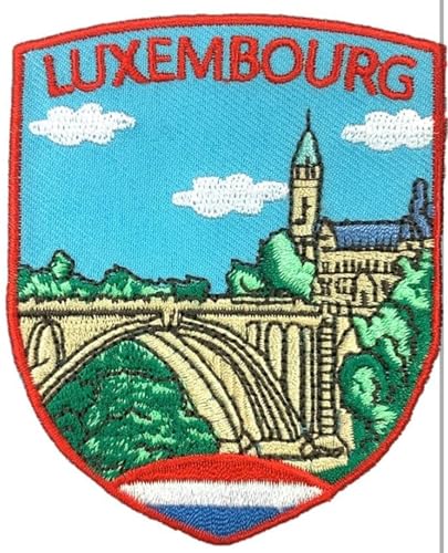 Luxemburg-Patch, bestickt, zum Aufbügeln oder Aufnähen, Motiv: Europa, Reise-Souvenir, Emblem, perfekt für Jacken, Hüte, Rucksäcke, Hemden, Mützen, DIY-Geschenkflicken Luxemburg-Patch, bestickt, zum Aufbügeln oder Aufnähen, Motiv: Europa, Reise-Souvenir, Emblem, perfekt für Jacken, Hüte, Rucksäcke, Hemden, Mützen, DIY-Geschenkflicken von Generic