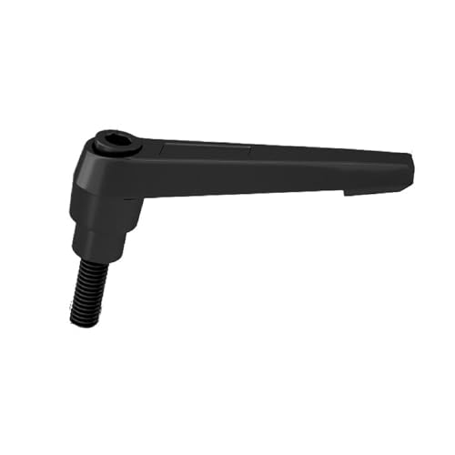 M8 Griff Verstellbarer Klemmhebel Außengewinde Bolzen Handknöpfe Druckknopf Ratsche/Kreuzgewinde Verstellbarer Griff Schwarz(M8*100-1pcs) von Generic