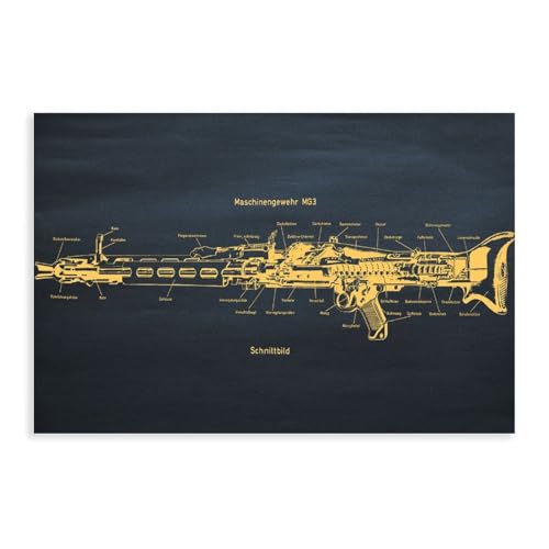 MG3 Patentposter auf Leinwand, Wandkunst, Dekordruck, Bild, Gemälde für Wohnzimmer, Schlafzimmer, Dekoration, ungerahmt: 30 x 45 cm MG3 Patentposter auf Leinwand, Wandkunst, Dekordruck, Bild, Gemälde für Wohnzimmer, Schlafzimmer, Dekoration, ungerahmt: 30 x 45 cm von Generic