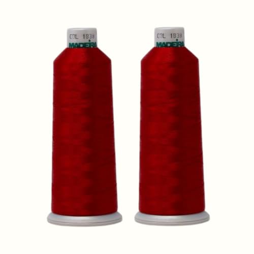 Madeira Stickgarn, Madeira 1838, Rot, 2 Stück von Generic