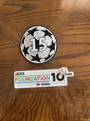 Madrid Football Club 15th Championship Starball and Foundation 10 Years Logo Patch Iron on Crest for Adult Mens Jersey Madrid Football Club 15th Championship Starball and Foundation 10 Years Logo Patch Iron on Crest for Adult Mens Jersey von Generic