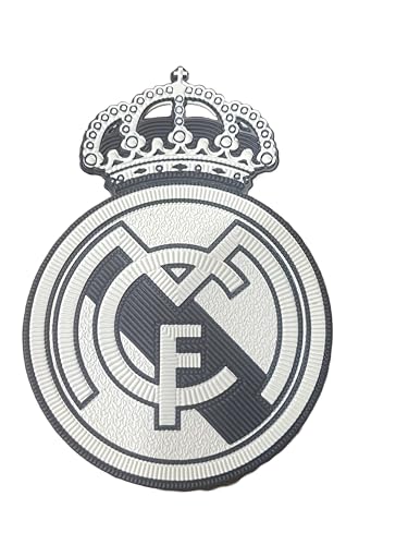 Madrid Football Club Logo Patch, Schwarz und Weiß Krone zum Aufbügeln Wappen für Erwachsene Herren Trikot v4 Madrid Football Club Logo Patch, Schwarz und Weiß Krone zum Aufbügeln Wappen für Erwachsene Herren Trikot v4 von Generic
