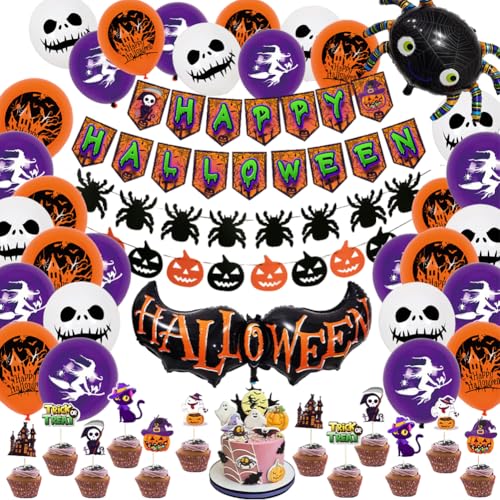 Magic Halloween Dekorationsanzug Multifunktionale Einweg-Halloween-Kuchentopper for Innen Außen Festliche Party Dekor von Generic