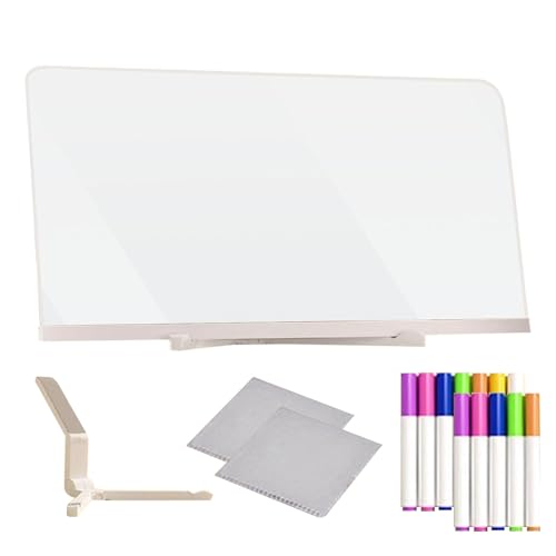 Magicboard Transparentes Zeichenbrett mit einem leichten Zeichenbrett aus Stoff mit verstellbarem Halter und 12 bunten Stiften für Zimmer, Geschäft, Festivalgeschenk (1 ml) QkA245 (A, 30X20X1cm) von Generic