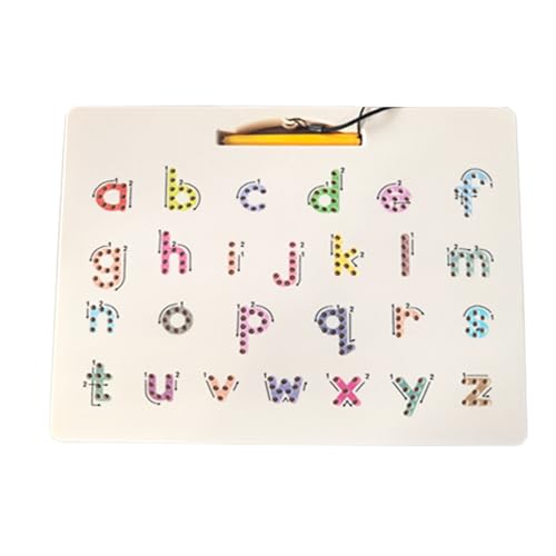 Magnetbuchstaben-Purkkarte – Alphabet-Zeichenbrett für Les, Lernbuchstabe in Großbuchstaben | Lerntipps für Lernpraxis mit Magnetstift, entwickelt von Generic