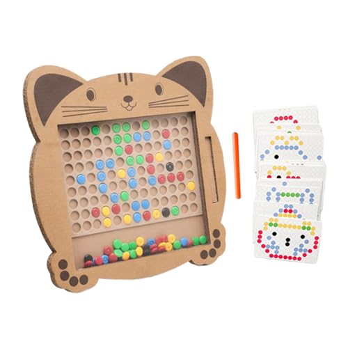 Magnetic Dot Art Magnetisches Zeichenspielzeug, Vorschule Lernaktivitäten | Bunte Magnetstiftsteuerung Puzzle, Lernspielzeug mit Stift, magnetisches Zeichenbrett von Generic