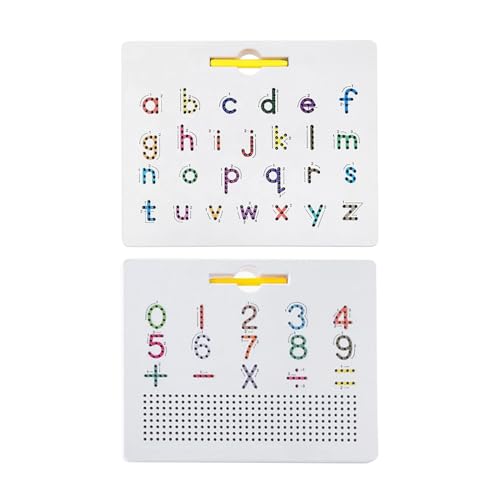 Magnetische Buchstaben-Zeichenbrett, magnetisches Alphabet, 2-in-1-Spielbrett zum Lernen und Schreiben, magnetisches Tablet-Pad mit Perlen, Tracking Board Magnetische Buchstaben-Zeichenbrett, magnetisches Alphabet, 2-in-1-Spielbrett zum Lernen und Schreiben, magnetisches Tablet-Pad mit Perlen, Tracking Board von Generic
