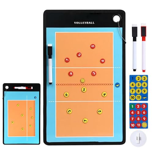 Magnetische Coaches-Tafel, trocken abwischbare Coaches-Klemmbrett,Magnetisches Volleyball-Marker-Klemmbrett | Tragbare, trocken abwischbare Volleyball-Markierungstafel mit vollem und halbem Spielfeld Magnetische Coaches-Tafel, trocken abwischbare Coaches-Klemmbrett,Magnetisches Volleyball-Marker-Klemmbrett | Tragbare, trocken abwischbare Volleyball-Markierungstafel mit vollem und halbem Spielfeld von Generic