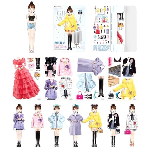 Magnetische Papierpuppen – magnetische Prinzessin, magnetische Puppen-Anziehsets | Kreatives Ankleide-Mode-Puzzle für Rollenspiele, Geburtstags- und Kindertagsgeschenk, magnetische Kleidung für Puppen Magnetische Papierpuppen – magnetische Prinzessin, magnetische Puppen-Anziehsets | Kreatives Ankleide-Mode-Puzzle für Rollenspiele, Geburtstags- und Kindertagsgeschenk, magnetische Kleidung für Puppen von Generic