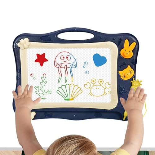 Magnetischer Zeichentisch für Kinder - magnetische Graffiti-Karte, Schreibkarte mit Meer | Travel löschbares Doodle Pad Lernen und Lernspielzeug für Kinder von et von Generic