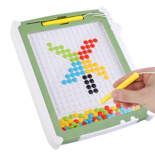 Magnetisches Board für Zeichenbrett, magnetisch, Zeichenbrett mit Magnetstift, magnetische Perlen, die ein Kissen mit Punktperlen für Fahraktivitäten von Generic