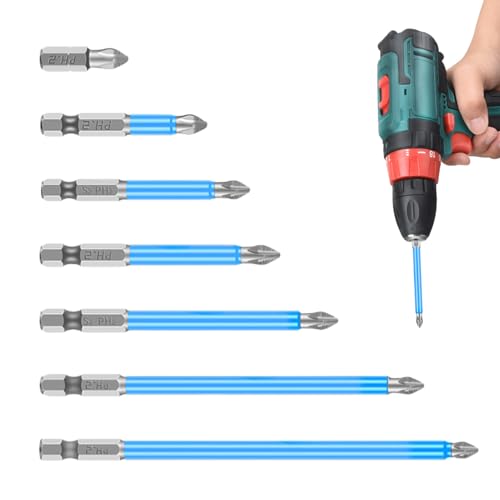 Magnetisches Elektro-Schraubendreher-Set, magnetisches Bohrer-Bit-Set, hohe magnetische Schraubendreher-Bits, kompaktes und robustes Werkzeugset, rutschfeste Präzision von Generic