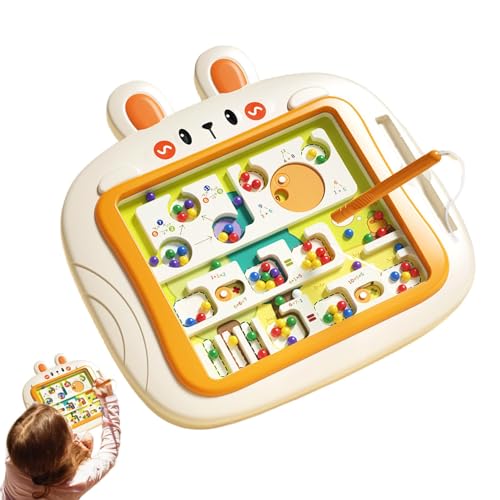 Magnetisches Labyrinthspielzeug, Magnetisches Farblabyrinthspielzeug - Magnetbälle Puzzles Board Feinmotorik Aktivitäten - Magnetisches Labyrinth Zeichenbrett Magnetkugeln Puzzles Farberkennung von Generic