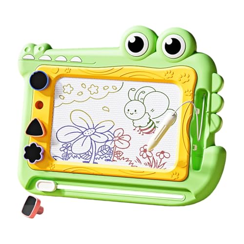 Magnetisches Zeichenbrett, magnetisches Zeichenbrett, löschbare Krokodil-Kritzeltafel mit 4 Stempeln, Lernspielzeug für und Mädchen, Vorschul-Lernspielzeug von Generic