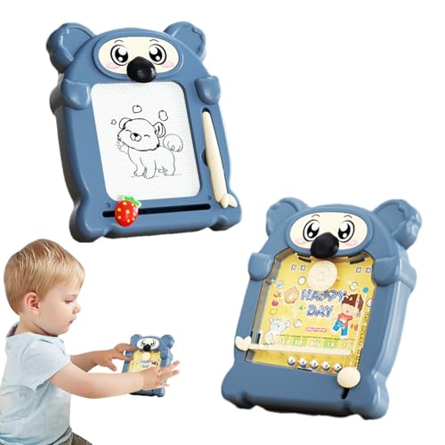 Magnetisches Zeichenbrett für Kleinkinder, magnetisches Zeichenbrett für Kleinkinder, tragbarer magnetischer Zeichenblock | multifunktionales Lernspielzeug, doppelseitiges Spiel, Appr Aktivitäten von Generic