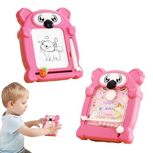 Magnetisches Zeichenbrett für Kleinkinder, magnetisches Zeichenbrett für - tragbare Kritzelmatte, multifunktionales abwischbares Lernspielzeug, doppelseitige Spiel-, Lernaktivitäten von Generic