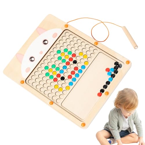 Magnetisches Zeichenbrett für – Magnetische Zeichenbrett für , große magnetische Kritzeltafel | Magnetische Puzzle-Zeichenbretter mit Magnetstift und Po-Perlen Magnetisches Zeichenbrett für – Magnetische Zeichenbrett für , große magnetische Kritzeltafel | Magnetische Puzzle-Zeichenbretter mit Magnetstift und Po-Perlen von Generic
