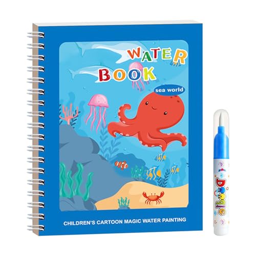 Malbuch auf Wasserbasis, Reise-Zeichenbuch mit Pinsel, pädagogische Kunstmaterialien für Klassenzimmer und Partygeschenke von Generic