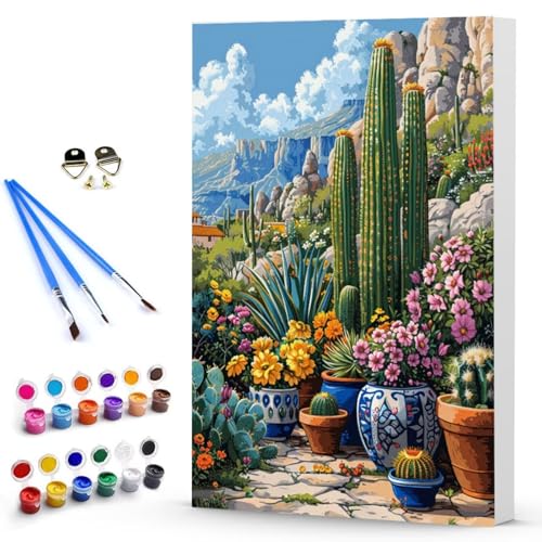 Malen Nach Zahlen Anlage Blume Malen Nach Zahlen Kinde, Anfänger, Kreatives für Erwachsene Leinwand öLgemäld Kit, Mit 3 - Pinseln und Acrylfarbe, Frauen Home Deko Geschenk 100 x 135 cm -TL2503P8 von Generic