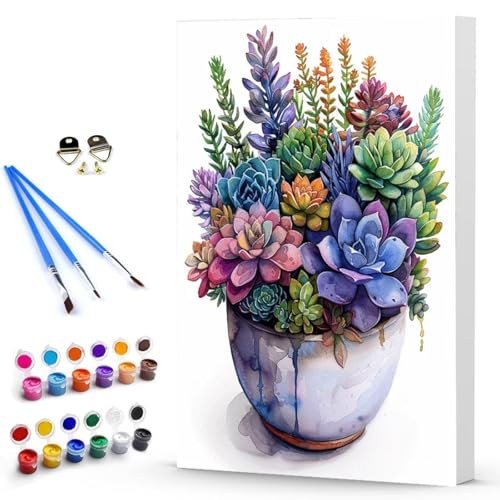 Malen Nach Zahlen Anlage Landschaft Malen Nach Zahlen Kinde, Anfänger, Kreatives für Erwachsene Leinwand öLgemäld Kit, Mit 3 - Pinseln und Acrylfarbe, Frauen Home Deko Geschenk 100 x 135 cm -TL25039L von Generic