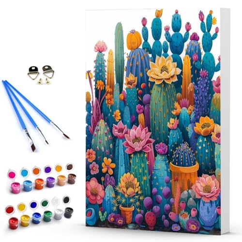 Malen Nach Zahlen Anlage Landschaft Malen Nach Zahlen Kinde, Anfänger, Kreatives für Erwachsene Leinwand öLgemäld Kit, Mit 3 - Pinseln und Acrylfarbe, Frauen Home Deko Geschenk 70 x 95 CM -TL250300 von Generic