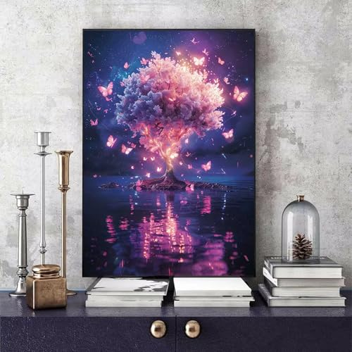 Malen Nach Zahlen Baum Malen Nach Zahlen Erwachsene Schmetterling DIY Paint by Numbers Bastelset Erwachsene Anfänger mit 3 Pinsel und Acrylfarben & Leinwand für Zimmer Deko 30x40cm -bby2506PHGIV Malen Nach Zahlen Baum Malen Nach Zahlen Erwachsene Schmetterling DIY Paint by Numbers Bastelset Erwachsene Anfänger mit 3 Pinsel und Acrylfarben & Leinwand für Zimmer Deko 30x40cm -bby2506PHGIV von Generic