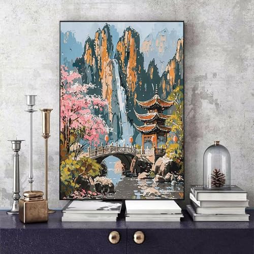 Malen Nach Zahlen Berg Malen Nach Zahlen Erwachsene Landschaft DIY Paint by Numbers Bastelset Erwachsene Anfänger mit 3 Pinsel und Acrylfarben & Leinwand für Zimmer Deko 60 x 80cm -bby25069PS66 Malen Nach Zahlen Berg Malen Nach Zahlen Erwachsene Landschaft DIY Paint by Numbers Bastelset Erwachsene Anfänger mit 3 Pinsel und Acrylfarben & Leinwand für Zimmer Deko 60 x 80cm -bby25069PS66 von Generic