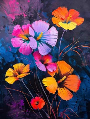 Malen Nach Zahlen Blume, Malen Nach Zahlen Erwachsene Graffiti, DIY Paint by Numbers Kits Mit Pinseln und Acrylfarbe, DIY Basteln Erwachsene Handgemalt Ölgemälde, für Zimmer Deko 90x120cm Q-4989 Malen Nach Zahlen Blume, Malen Nach Zahlen Erwachsene Graffiti, DIY Paint by Numbers Kits Mit Pinseln und Acrylfarbe, DIY Basteln Erwachsene Handgemalt Ölgemälde, für Zimmer Deko 90x120cm Q-4989 von Generic