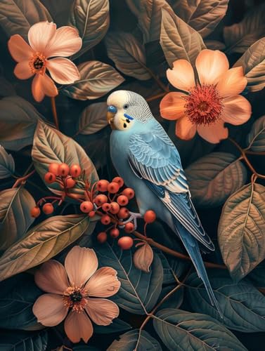 Malen Nach Zahlen Blume, Malen Nach Zahlen Erwachsene Vogel, DIY Paint by Numbers Kits Mit Pinseln und Acrylfarbe, DIY Basteln Erwachsene Handgemalt Ölgemälde, für Zimmer Deko 30x40cm O-1897 Malen Nach Zahlen Blume, Malen Nach Zahlen Erwachsene Vogel, DIY Paint by Numbers Kits Mit Pinseln und Acrylfarbe, DIY Basteln Erwachsene Handgemalt Ölgemälde, für Zimmer Deko 30x40cm O-1897 von Generic