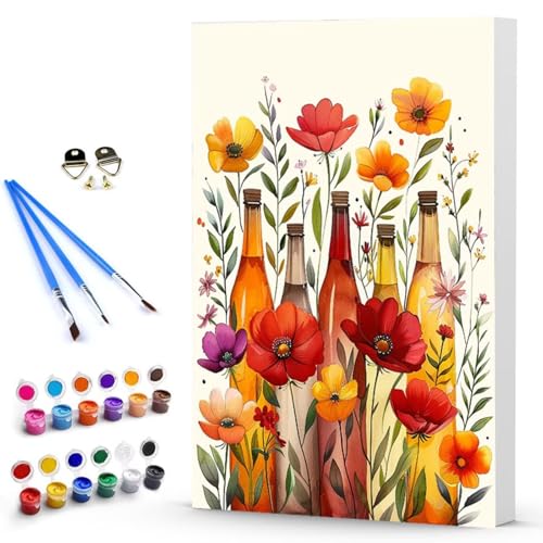 Malen Nach Zahlen Blume Abstrakt Malen Nach Zahlen Kinde, Anfänger, Kreatives für Erwachsene Leinwand öLgemäld Kit, Mit 3 - Pinseln und Acrylfarbe, Frauen Home Deko Geschenk 100x135 cm -TL25031D von Generic