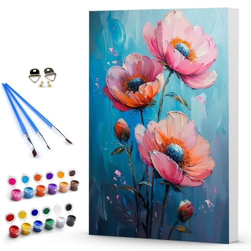 Malen Nach Zahlen Blume Landschaft Malen Nach Zahlen Kinde, Anfänger, Kreatives für Erwachsene Leinwand öLgemäld Kit, Mit 3 - Pinseln und Acrylfarbe, Frauen Home Deko Geschenk 100 x 135 cm -TL2503D3 von Generic