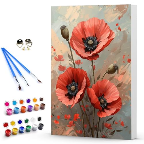 Malen Nach Zahlen Blume Landschaft Malen Nach Zahlen Kinde, Anfänger, Kreatives für Erwachsene Leinwand öLgemäld Kit, Mit 3 - Pinseln und Acrylfarbe, Frauen Home Deko Geschenk 100x135 cm -TL25036W von Generic