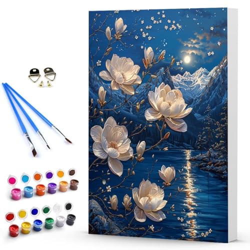 Malen Nach Zahlen Blume Landschaft Malen Nach Zahlen Kinde, Anfänger, Kreatives für Erwachsene Leinwand öLgemäld Kit, Mit 3 - Pinseln und Acrylfarbe, Frauen Home Deko Geschenk 50 x 65 CM -TL250329P Malen Nach Zahlen Blume Landschaft Malen Nach Zahlen Kinde, Anfänger, Kreatives für Erwachsene Leinwand öLgemäld Kit, Mit 3 - Pinseln und Acrylfarbe, Frauen Home Deko Geschenk 50 x 65 CM -TL250329P von Generic