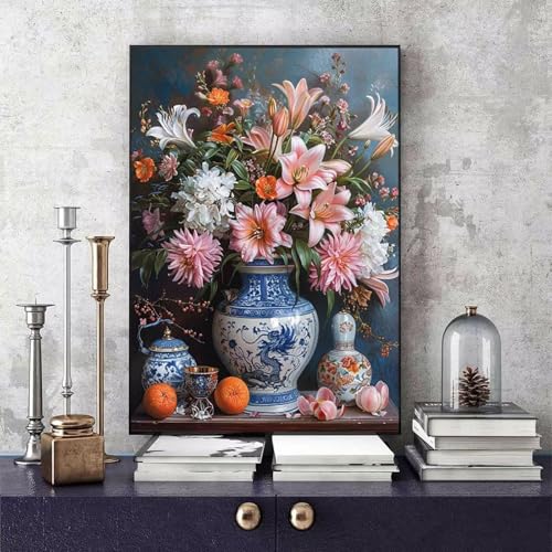 Malen Nach Zahlen Blume Malen Nach Zahlen Erwachsene Vase DIY Paint by Numbers Bastelset Erwachsene Anfänger mit 3 Pinsel und Acrylfarben & Knitterfreie Leinwand für Zimmer Deko 40 x 60cm -bby2506M7 Malen Nach Zahlen Blume Malen Nach Zahlen Erwachsene Vase DIY Paint by Numbers Bastelset Erwachsene Anfänger mit 3 Pinsel und Acrylfarben & Knitterfreie Leinwand für Zimmer Deko 40 x 60cm -bby2506M7 von Generic