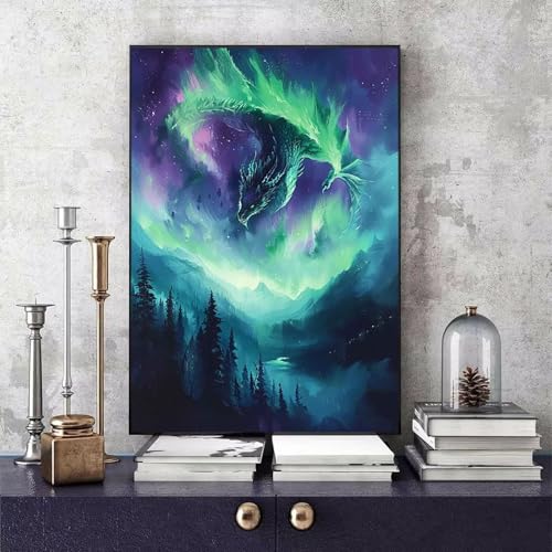 Malen Nach Zahlen Drachen Malen Nach Zahlen Erwachsene Traum DIY Paint by Numbers Bastelset Erwachsene Anfänger mit 3 Pinsel und Acrylfarben & Leinwand für Zimmer Deko, Geschenke 100x135cm -bby25061M Malen Nach Zahlen Drachen Malen Nach Zahlen Erwachsene Traum DIY Paint by Numbers Bastelset Erwachsene Anfänger mit 3 Pinsel und Acrylfarben & Leinwand für Zimmer Deko, Geschenke 100x135cm -bby25061M von Generic