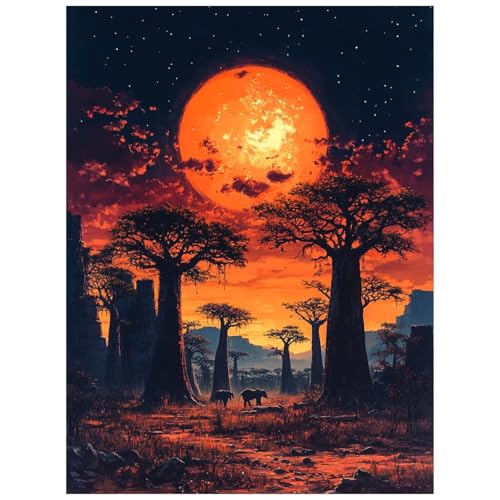 Malen Nach Zahlen Erwachsene, Malen Nach Zahlen Dämmerung Leinwand Bilder Basteln Erwachsene Elefant mit Farbe Leinwand zum Bemalen 100x135 CM, Paint by Numbers als WandDeko wohnzimmer 8YH-3878 Malen Nach Zahlen Erwachsene, Malen Nach Zahlen Dämmerung Leinwand Bilder Basteln Erwachsene Elefant mit Farbe Leinwand zum Bemalen 100x135 CM, Paint by Numbers als WandDeko wohnzimmer 8YH-3878 von Generic