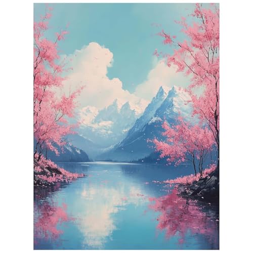 Malen Nach Zahlen Erwachsene, Malen Nach Zahlen Kirschblüten Leinwand Bilder Basteln Erwachsene Landschaft mit Farbe Leinwand zum Bemalen 30 x 40 CM, Paint by Numbers als WandDeko wohnzimmer 8YH-5413 Malen Nach Zahlen Erwachsene, Malen Nach Zahlen Kirschblüten Leinwand Bilder Basteln Erwachsene Landschaft mit Farbe Leinwand zum Bemalen 30 x 40 CM, Paint by Numbers als WandDeko wohnzimmer 8YH-5413 von Generic