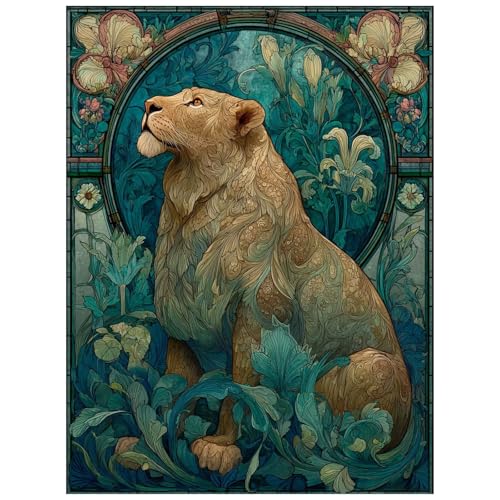 Malen Nach Zahlen Erwachsene, Malen Nach Zahlen Löwe Leinwand Bilder Basteln Erwachsene Tier mit Farbe Leinwand zum Bemalen 100x135cm, Paint by Numbers als WandDeko wohnzimmer Geschenke 8YH-1008 Malen Nach Zahlen Erwachsene, Malen Nach Zahlen Löwe Leinwand Bilder Basteln Erwachsene Tier mit Farbe Leinwand zum Bemalen 100x135cm, Paint by Numbers als WandDeko wohnzimmer Geschenke 8YH-1008 von Generic