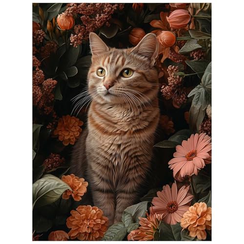 Malen Nach Zahlen Erwachsene, Malen Nach Zahlen Pflanzen Leinwand Bilder Basteln Erwachsene Katze mit Farbe Leinwand zum Bemalen 135x100 cm, Paint by Numbers als WandDeko wohnzimmer Geschenke 8YH-4088 Malen Nach Zahlen Erwachsene, Malen Nach Zahlen Pflanzen Leinwand Bilder Basteln Erwachsene Katze mit Farbe Leinwand zum Bemalen 135x100 cm, Paint by Numbers als WandDeko wohnzimmer Geschenke 8YH-4088 von Generic