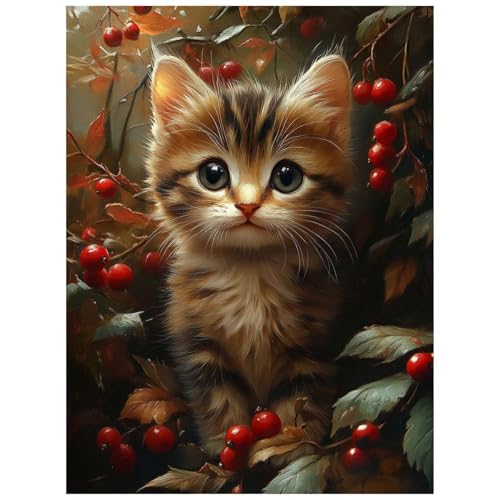 Malen Nach Zahlen Erwachsene, Malen Nach Zahlen Tier Leinwand Bilder Basteln Erwachsene Katze mit Farbe Leinwand zum Bemalen 135x100cm, Paint by Numbers als WandDeko wohnzimmer Geschenke 8YH-3066 Malen Nach Zahlen Erwachsene, Malen Nach Zahlen Tier Leinwand Bilder Basteln Erwachsene Katze mit Farbe Leinwand zum Bemalen 135x100cm, Paint by Numbers als WandDeko wohnzimmer Geschenke 8YH-3066 von Generic