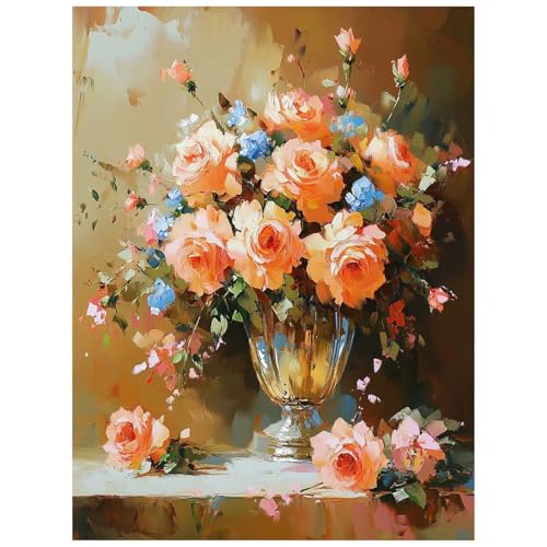 Malen Nach Zahlen Erwachsene, Malen Nach Zahlen Vase Leinwand Bilder Basteln Erwachsene Blume mit Farbe Leinwand zum Bemalen 80 x 60cm, Paint by Numbers als WandDeko wohnzimmer Geschenke 8YH-4072 Malen Nach Zahlen Erwachsene, Malen Nach Zahlen Vase Leinwand Bilder Basteln Erwachsene Blume mit Farbe Leinwand zum Bemalen 80 x 60cm, Paint by Numbers als WandDeko wohnzimmer Geschenke 8YH-4072 von Generic