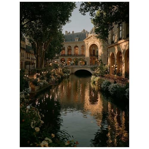 Malen Nach Zahlen Erwachsene, Malen Nach Zahlen Wasserstadt Leinwand Bilder Basteln Erwachsene Landschaft mit Farbe Leinwand zum Bemalen 100x135cm, Paint by Numbers als WandDeko wohnzimmer 8YH-4102 Malen Nach Zahlen Erwachsene, Malen Nach Zahlen Wasserstadt Leinwand Bilder Basteln Erwachsene Landschaft mit Farbe Leinwand zum Bemalen 100x135cm, Paint by Numbers als WandDeko wohnzimmer 8YH-4102 von Generic