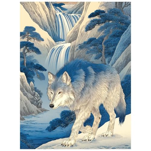 Malen Nach Zahlen Erwachsene, Malen Nach Zahlen Wolf Leinwand Bilder Basteln Erwachsene Tier mit Farbe Leinwand zum Bemalen 100 x 135cm, Paint by Numbers als WandDeko wohnzimmer Geschenke 8YH-1106 Malen Nach Zahlen Erwachsene, Malen Nach Zahlen Wolf Leinwand Bilder Basteln Erwachsene Tier mit Farbe Leinwand zum Bemalen 100 x 135cm, Paint by Numbers als WandDeko wohnzimmer Geschenke 8YH-1106 von Generic