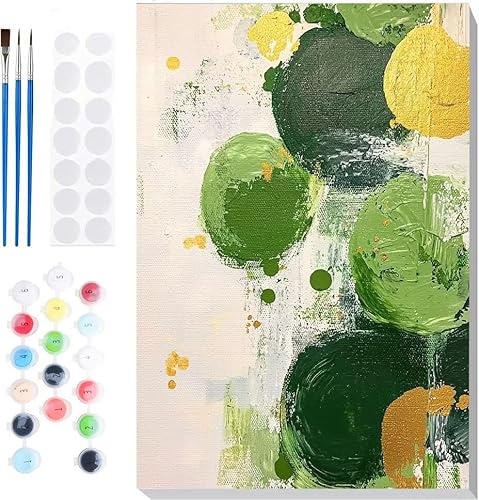 Malen Nach Zahlen Erwachsene, Malen nach Zahlen Kinder Ballon Landschaft DIY Handgemal Acryl Ölmalerei auf Leinwand mit Pinseln, Wanddekoration Zuhause, Kreatives Hobby, Ohne Rahmen 24 x 32 in B-87 von Generic