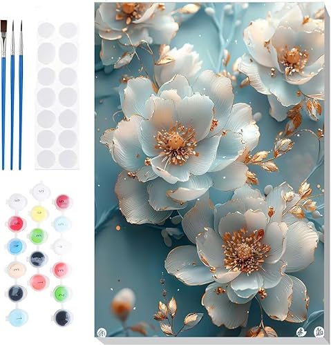Malen Nach Zahlen Erwachsene, Malen nach Zahlen Kinder Blumen Perlen DIY Handgemal Acryl Ölmalerei auf Leinwand mit Pinseln, Wanddekoration Zuhause, Kreatives Hobby, Ohne Rahmen 32 x 44 in B-42 Malen Nach Zahlen Erwachsene, Malen nach Zahlen Kinder Blumen Perlen DIY Handgemal Acryl Ölmalerei auf Leinwand mit Pinseln, Wanddekoration Zuhause, Kreatives Hobby, Ohne Rahmen 32 x 44 in B-42 von Generic